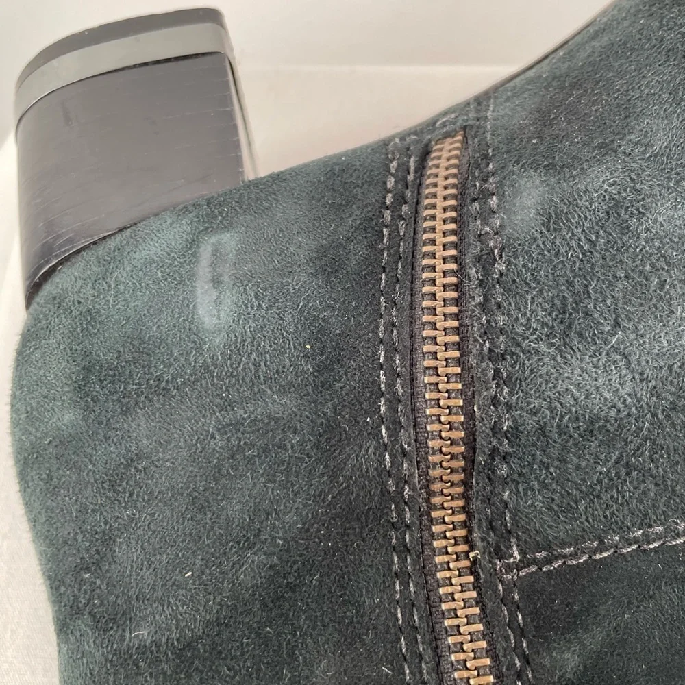 Tory Burch Suede Riding Boots in Black Size‎ 10